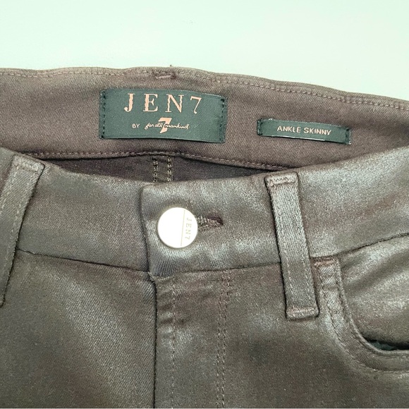 Jen7 by 7 For All Mankind High Waist Coated Ankle Skinny Jeans size 4 NWOT - Picture 5 of 6
